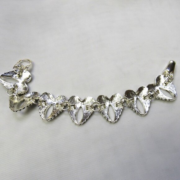 Silver Filigree Angel Wings Charm Bracelet Magnetic Clasp Religious Gift NEW # - Picture 3 of 3